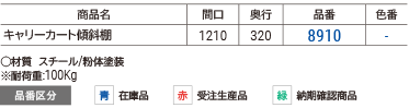 傾斜棚板