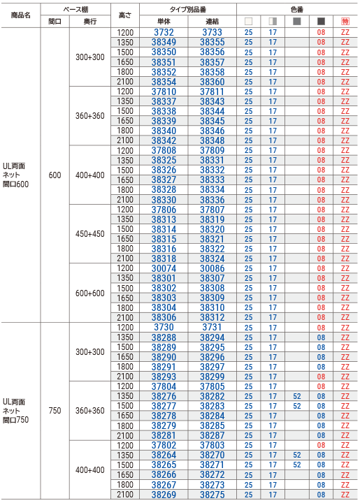 ＵＬ本体両面ネットアジャスター