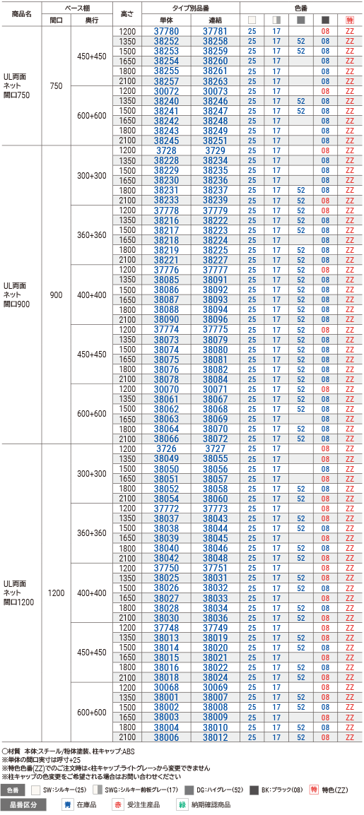 ＵＬ本体両面ネットアジャスター