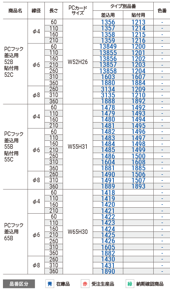 ＰＣ付フック